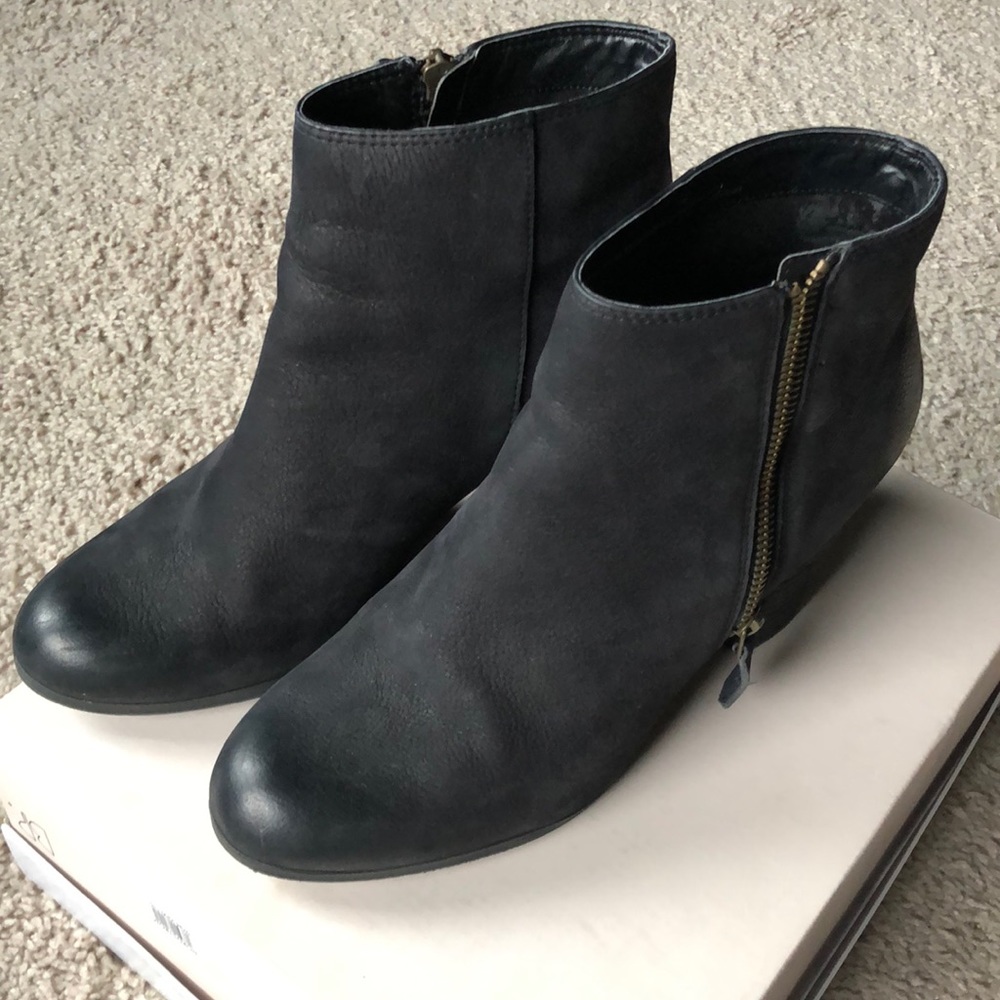 BP Black Leather Booties